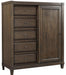 Asphenhome Easton Sliding Door Chest in Burnt Umber image