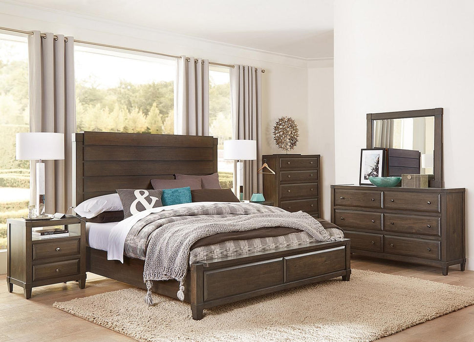 Asphenhome Easton 6 Drawer Dresser in Burnt Umber