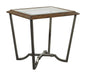 Aspenhome Furniture Mosaic End Table with Glass Top in Pecan image