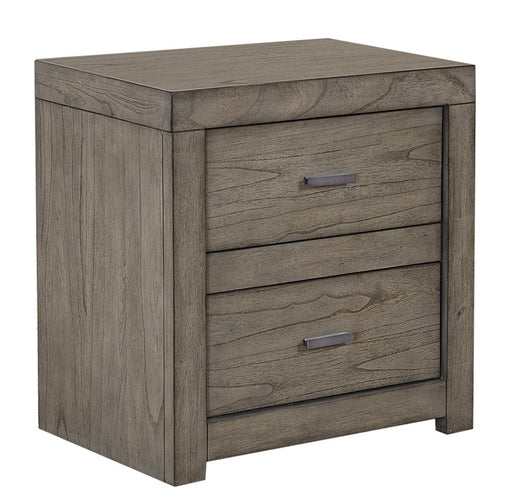 Aspenhome Modern Loft 2 Drawer Nightstand in Greystone image