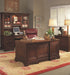 Aspenhome Richmond 66" Credenza Desk and Hutch in Charleston Brown image