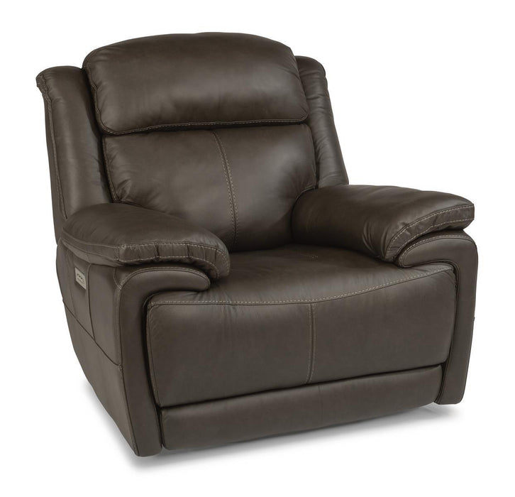 Flexsteel Latitudes Elijah Leather Power Recliner w/Power Headrest