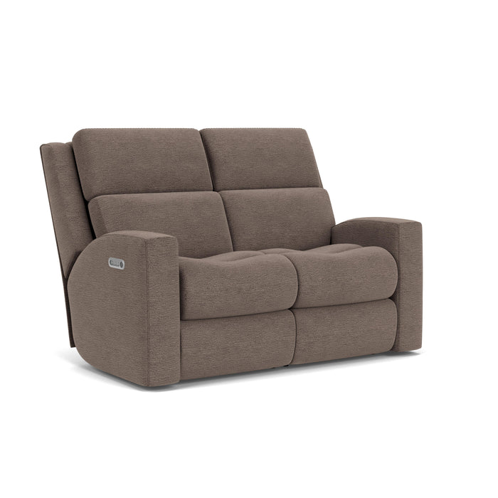 Score 2805-60L Power Reclining Loveseat with Power Headrests & Lumbar