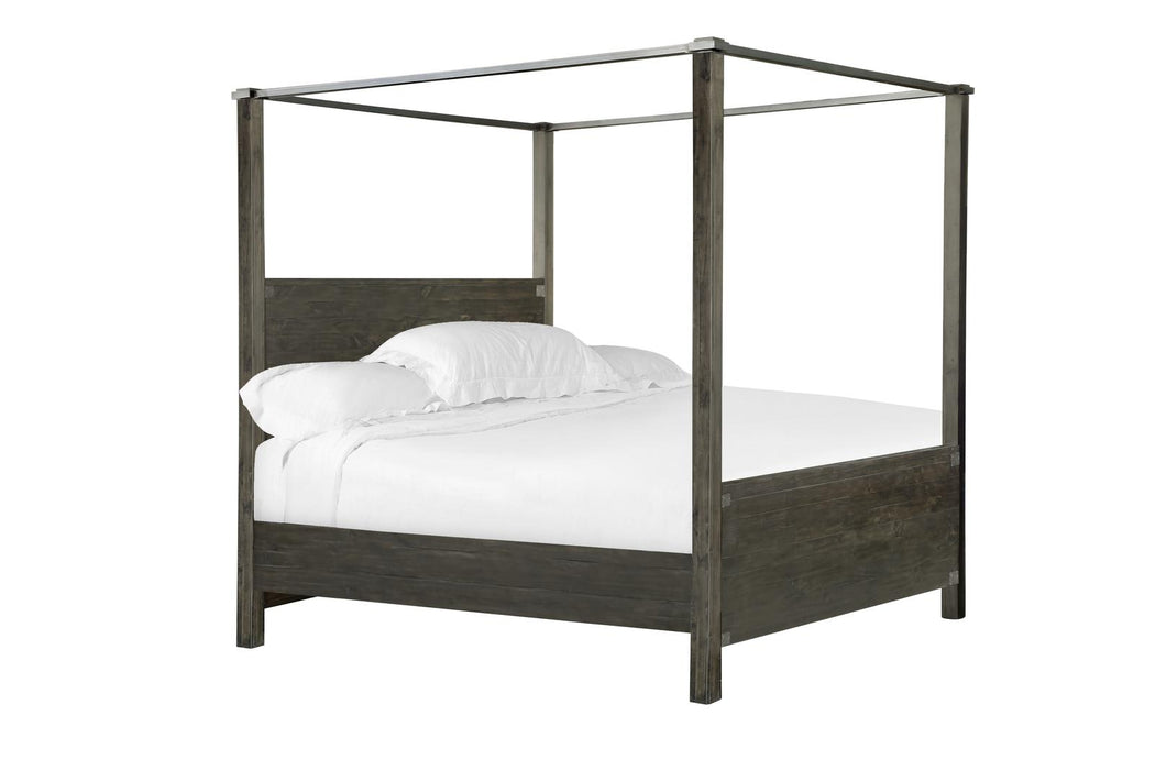 Magnussen Abington California King Poster Bed in Weathered Charcoal