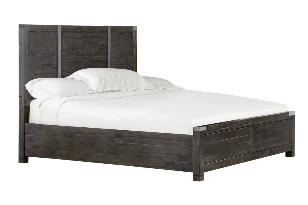 Magnussen Abington King Panel Bed in Weathered Charcoal