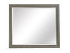 Magnussen Furniture Atelier Landscape Mirror in Nouveau Grey, Palladium Metal image