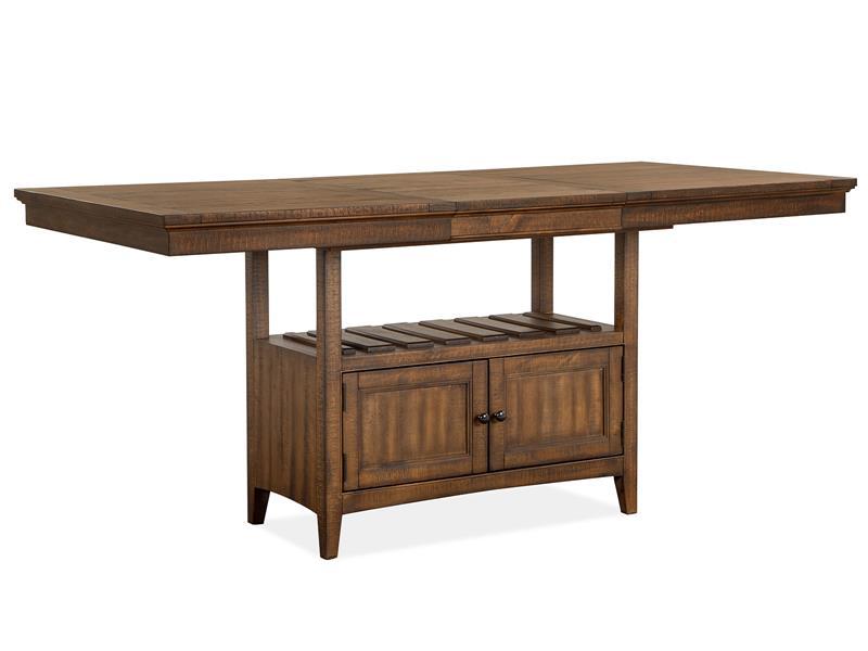 Magnussen Furniture Bay Creek Counter Height Dining Table in Toasted Nutmeg