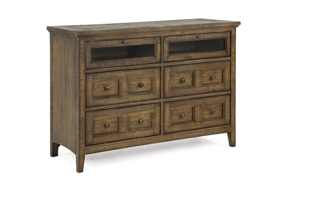 Magnussen Furniture Bay Creek Media Chest in Toasted Nutmeg