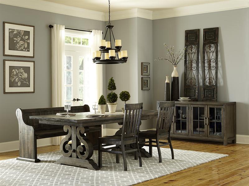 Magnussen Furniture Bellamy Rectangular Dining Table in Peppercorn