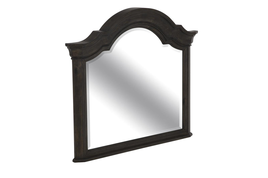 Magnussen Furniture Bellamy Shaped Mirror in Peppercorn