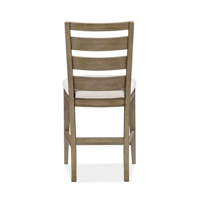 Magnussen Furniture Bellevue Manor Counter Dining Side Chair in White Weathered Shutter