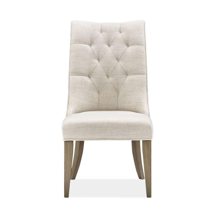 Magnussen Furniture Bellevue Manor Dining Arm Chair in White Weathered Shutter image