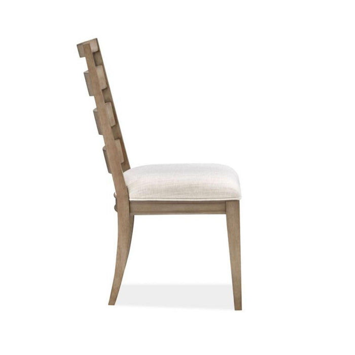 Magnussen Furniture Bellevue Manor Dining Side Chair in White Weathered Shutter