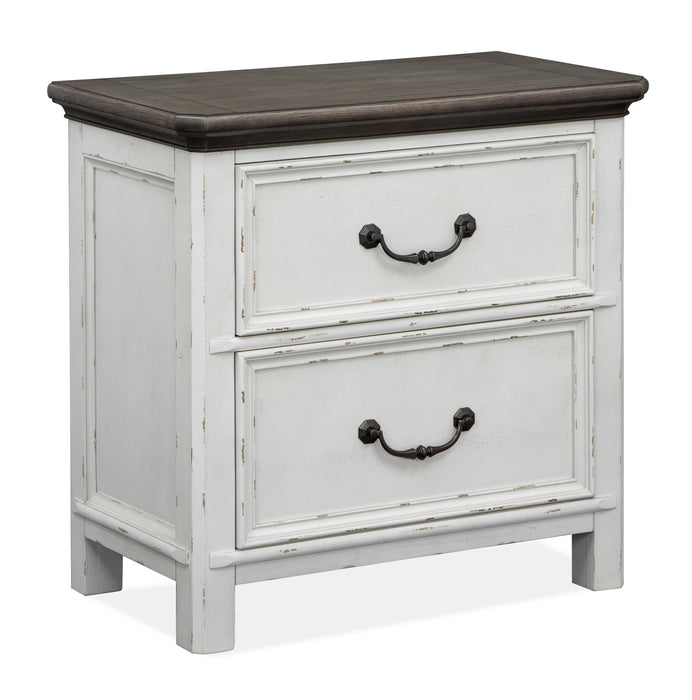 Magnussen Furniture Bellevue Manor Nightstand in Weathered Shutter White