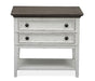 Magnussen Furniture Bellevue Manor Open Nightstand in Weathered Shutter White image