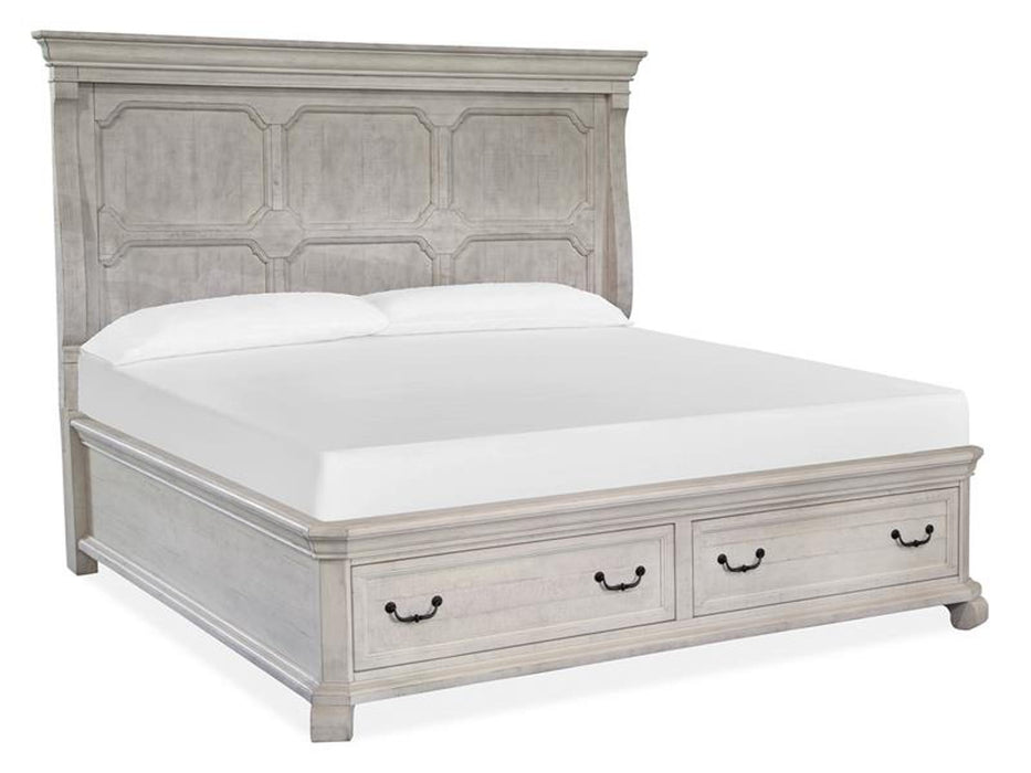 Magnussen Furniture Bronwyn California King Panel Storage Bed in Alabaster