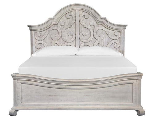 Magnussen Furniture Bronwyn Queen Shaped Panel Bed in Alabaster image