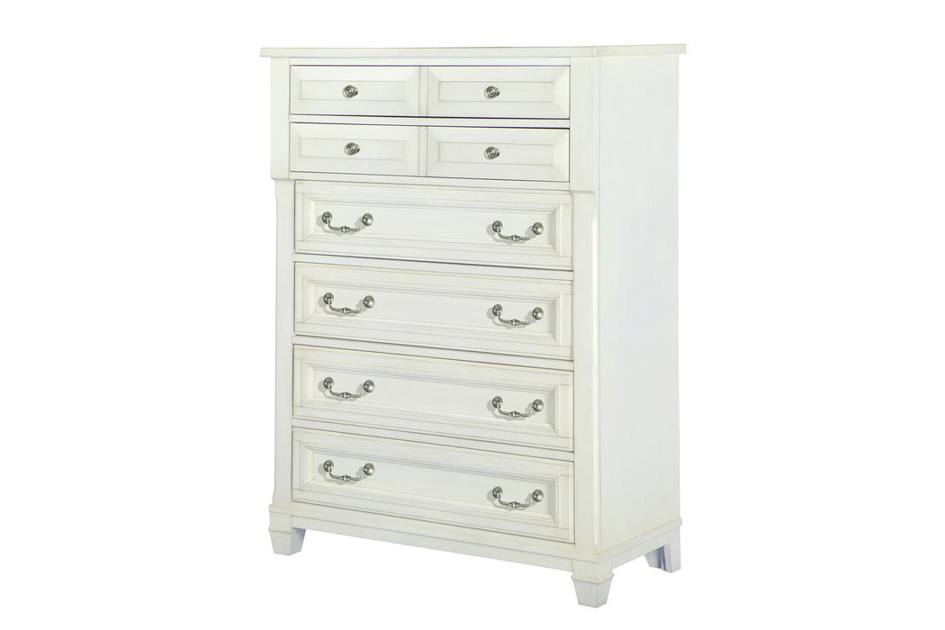 Magnussen Furniture Brookfield Drawer Chest in Cotton White