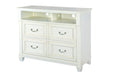 Magnussen Furniture Brookfield Media Chest in Cotton White image