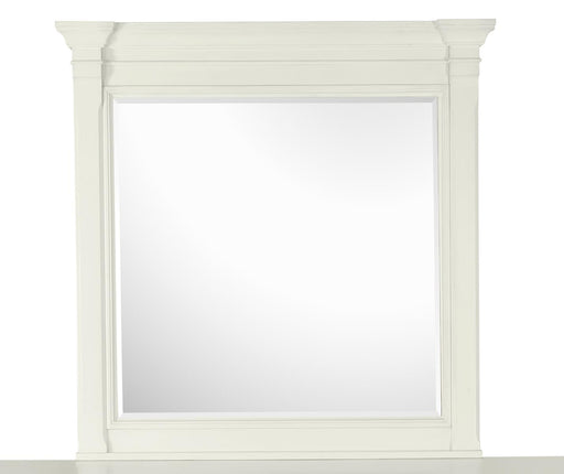 Magnussen Furniture Brookfield Square Mirror in Cotton White image