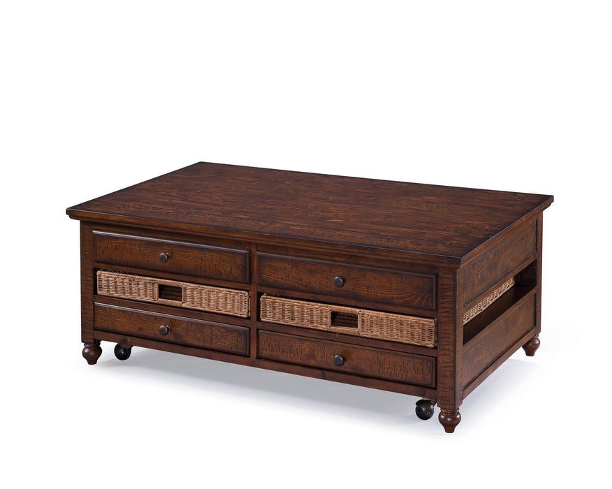 Magnussen Furniture Cottage Lane Rectangular Lift-top Cocktail Table in Coffee image