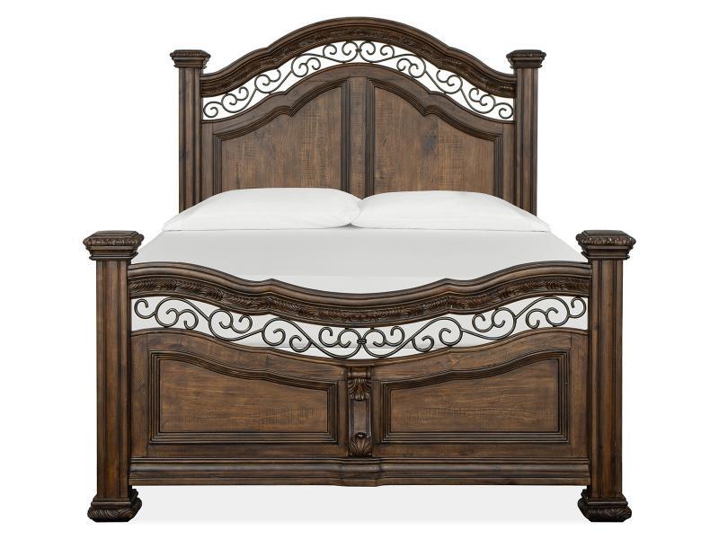 Magnussen Furniture Durango California King Panel Bed in Willadeene Brown