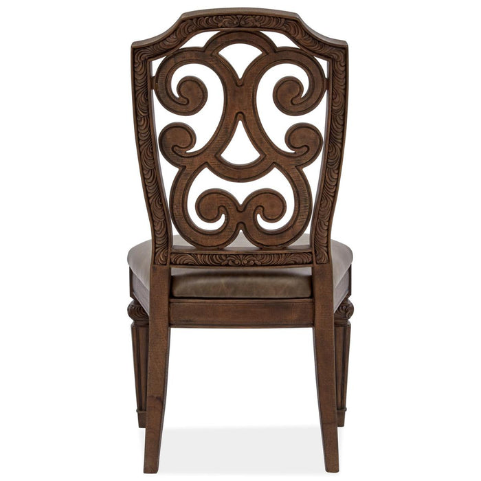 Magnussen Furniture Durango Dining Side Chair in Willadeene Brown