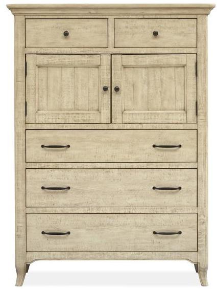 Magnussen Furniture Harlow Door Chest in Weathered Bisque image