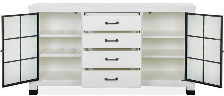 Magnussen Furniture Harper Springs Buffet in Silo White