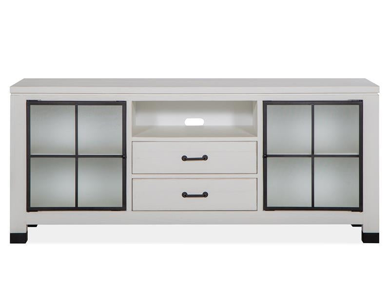 Magnussen Furniture Harper Springs Console with Hutch in Silo White