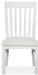 Magnussen Furniture Harper Springs Dining Side Chair with Upholstered Seat in Silo White (Set of 2) image