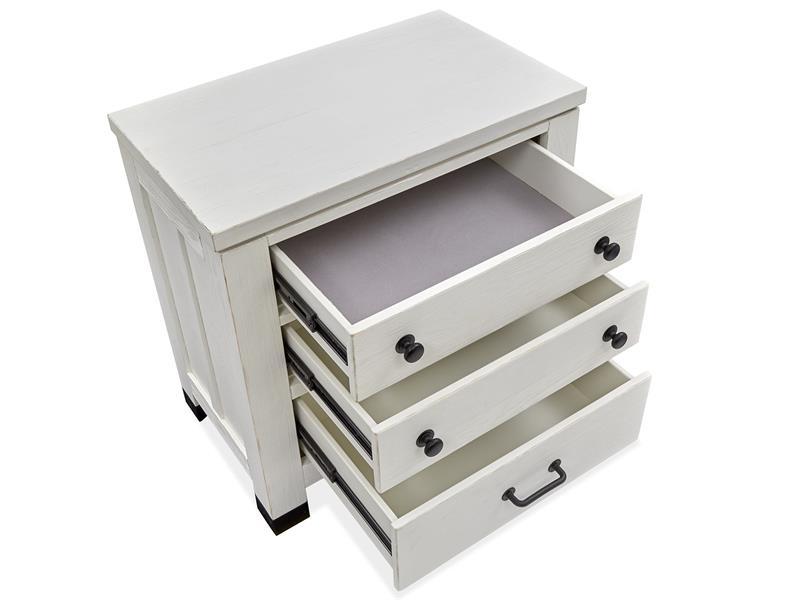 Magnussen Furniture Harper Springs Drawer Nightstand in Silo White