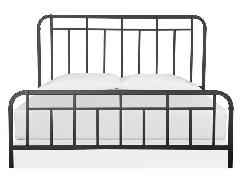 Magnussen Furniture Harper Springs Metal California King Bed in Forged Iron