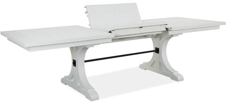 Magnussen Furniture Harper Springs Trestle Dining Table in Silo White