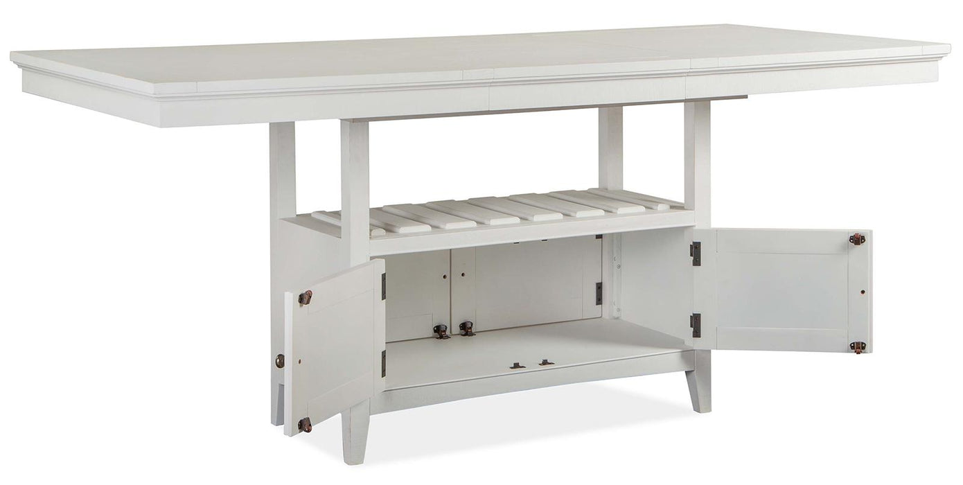 Magnussen Furniture Heron Cove Counter Table in Chalk White