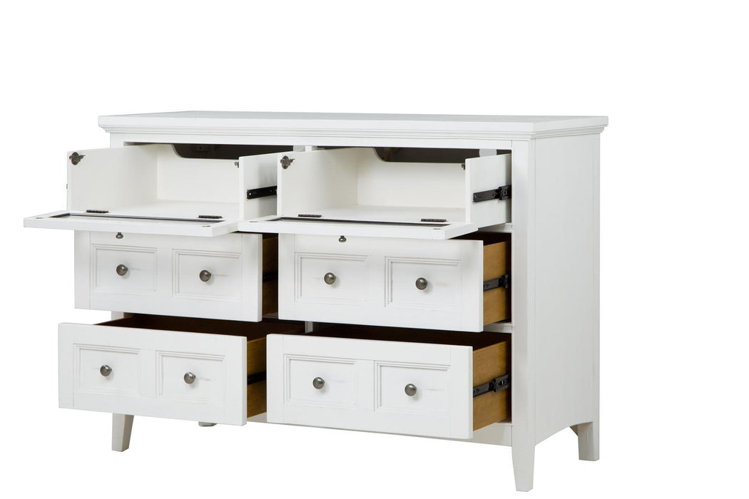 Magnussen Furniture Heron Cove Media Chest in Chalk White