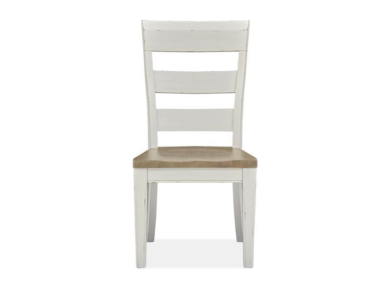 Magnussen Furniture Hutcheson Dining Side Chair (Set of 2) in Berkshire Beige and Homestead White