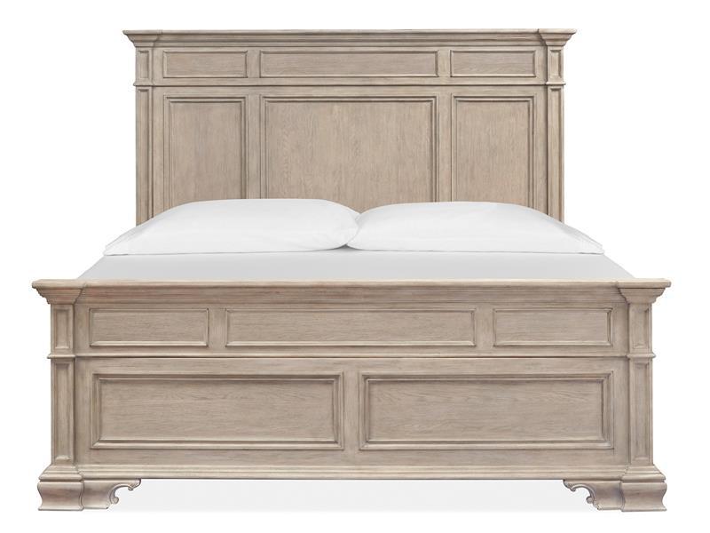 Magnussen Furniture Jocelyn California King Panel Bed in Weathered Taupe