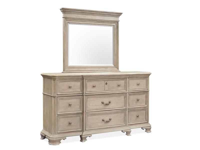 Magnussen Furniture Jocelyn Drawer Dresser in Weathered Taupe