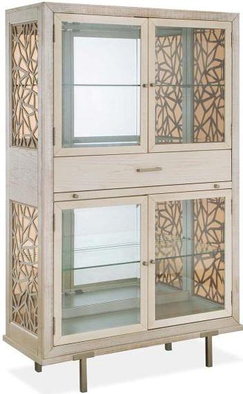 Magnussen Furniture Lenox Display Cabinet in Acadia White image