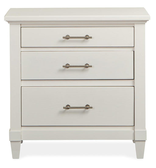 Magnussen Furniture Lola Bay 3 Drawer Nightstand in Seagull White image