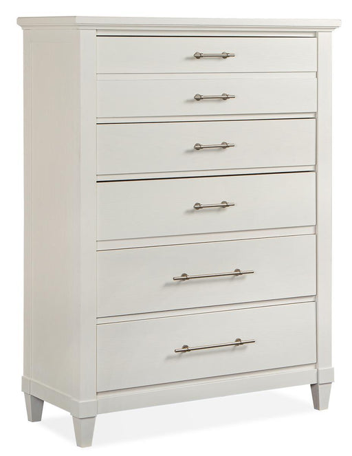 Magnussen Furniture Lola Bay 5 Drawer Chest in Seagull White image