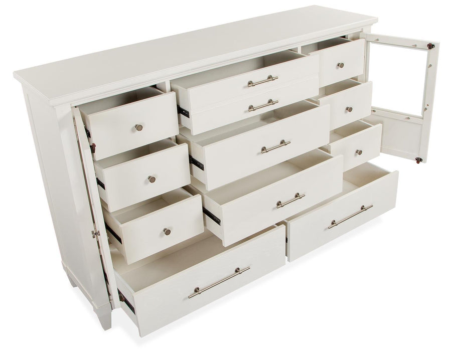 Magnussen Furniture Lola Bay 5 Drawer Dresser in Seagull White