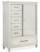 Magnussen Furniture Lola Bay Sliding Door Chest in Seagull White image