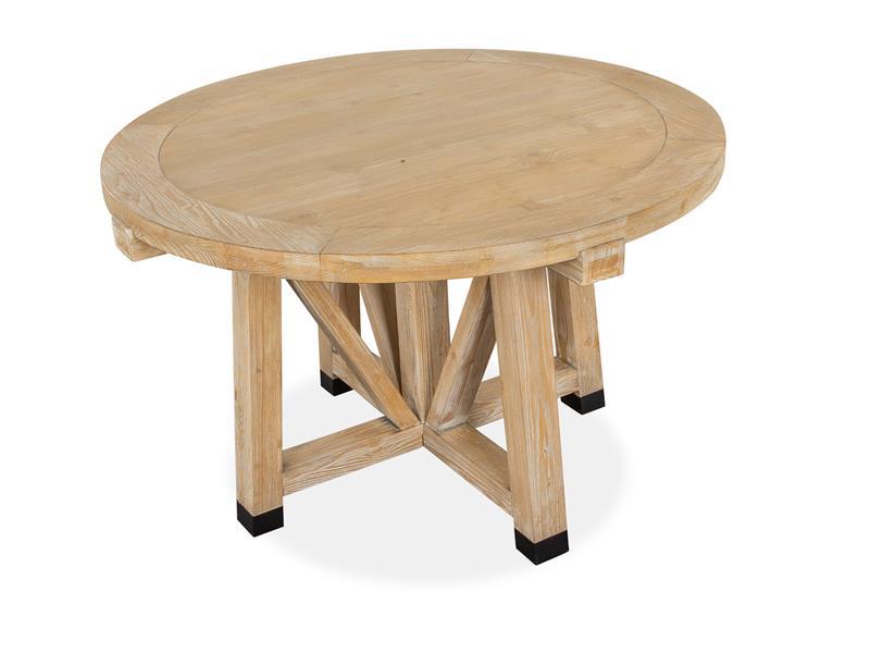 Magnussen Furniture Madison Heights 48" Round Dining Table in Weathered Fawn