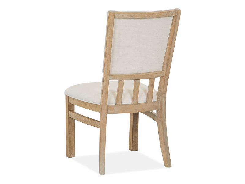 Magnussen Furniture Madison Heights Dining Side Chair with Upholstered Seat and Back (Set of 2) in Weathered Fawn