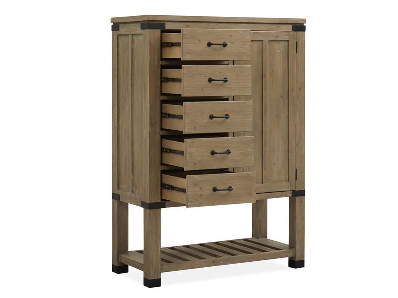 Magnussen Furniture Madison Heights Door Chest in Weathered Fawn