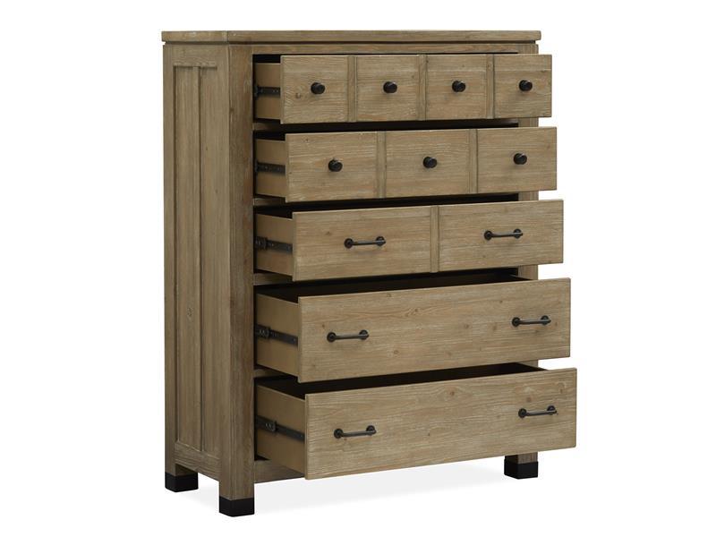 Magnussen Furniture Madison Heights Drawer Chest in Weathered Fawn