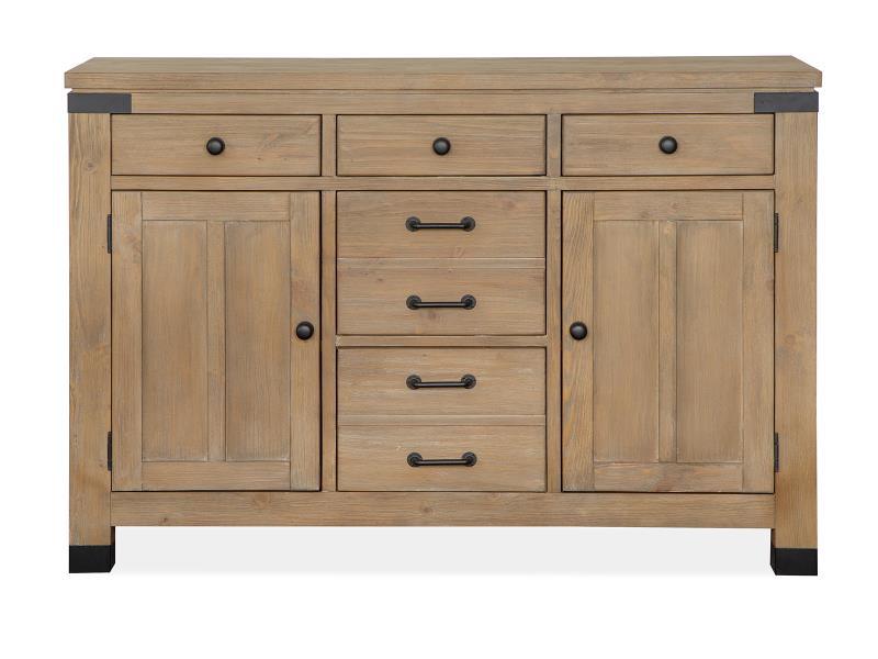 Magnussen Furniture Madison Heights Server in Weathered Fawn