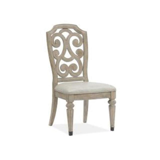 Magnussen Furniture Marisol Dining Side Chair in Fawn/Graphite Metal image